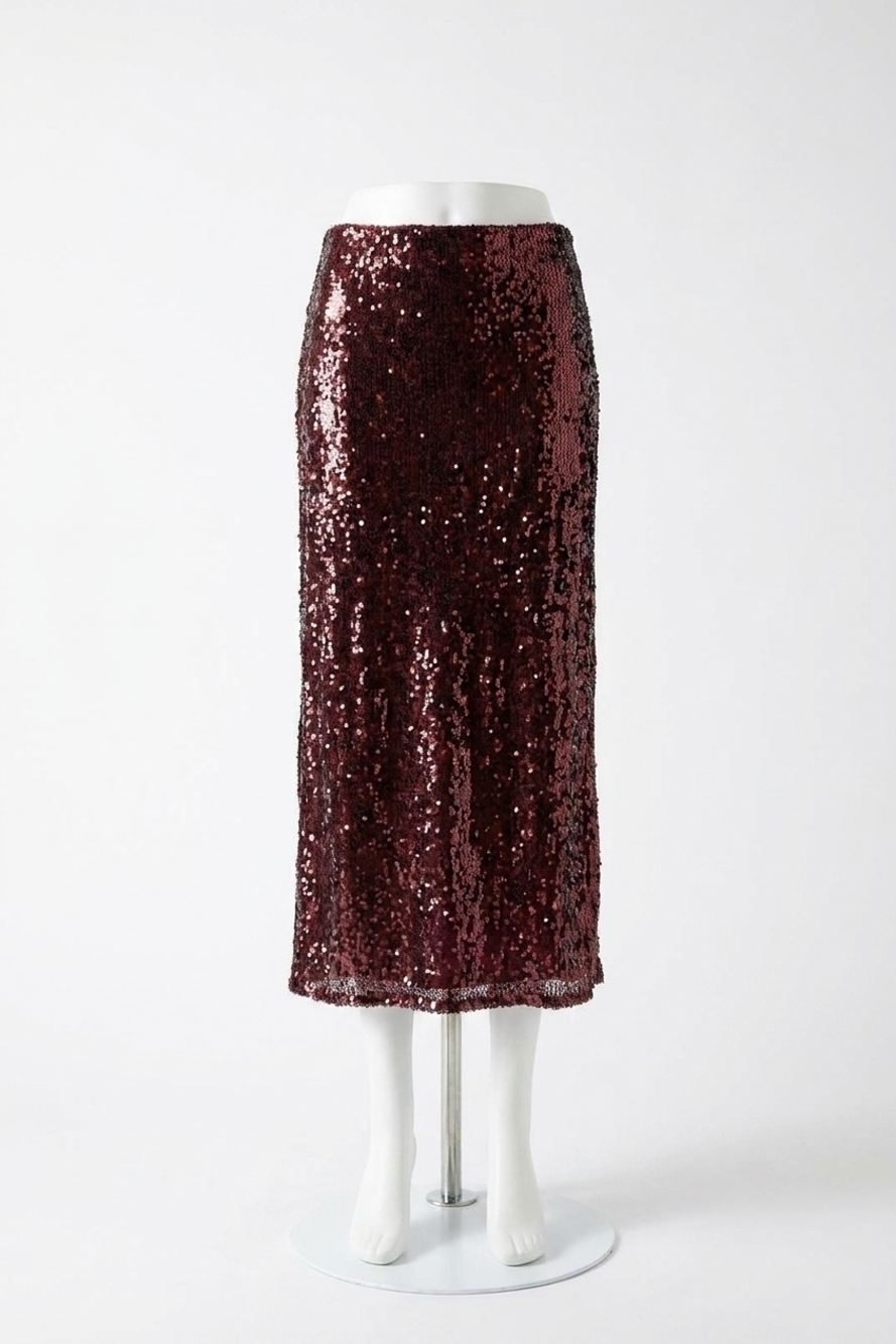 NEW BISHOP + YOUNG sublime slip skirt in scarlett